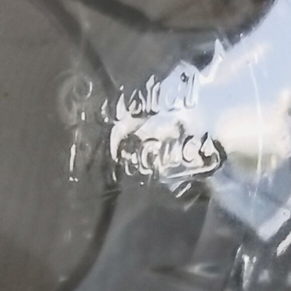 Cristal d'Arques Small Ice‎ Bucket  Lead Crystal Silverplate Handle - Picture 8 of 8